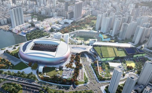 启德体育园︰大型演练五万观众观看“杰志对北区” 3.1正式开幕