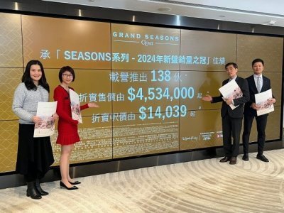 日出康城GRAND SEASONS加推138伙　部署下周開售