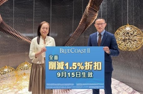 Blue Coast II下周一起削减两计划中1.5%折扣优惠