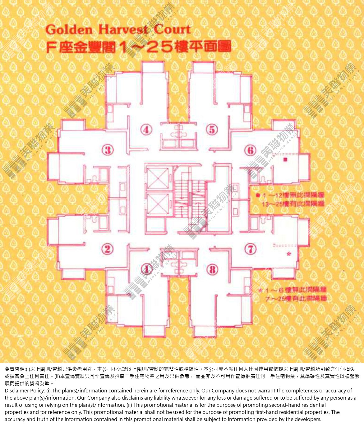 金獅花園平面圖