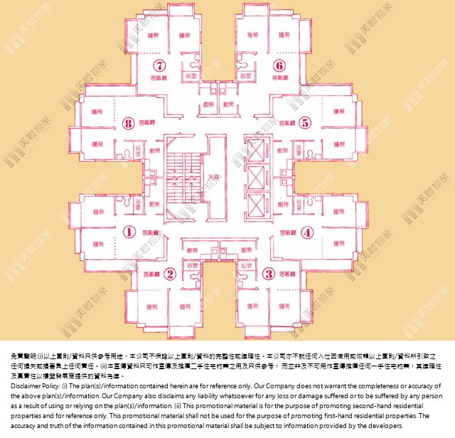 金獅花園平面圖