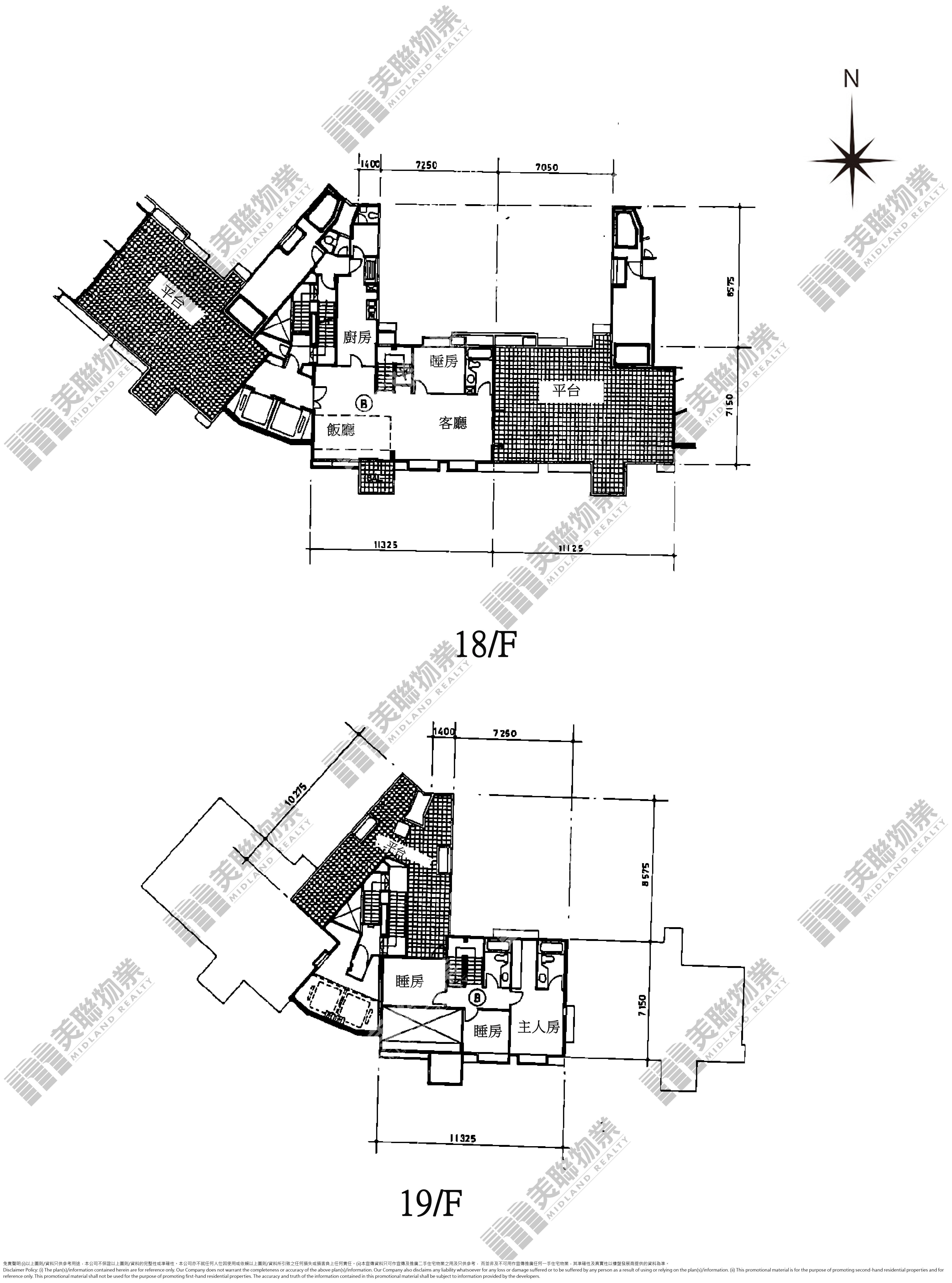 海峰花園平面圖