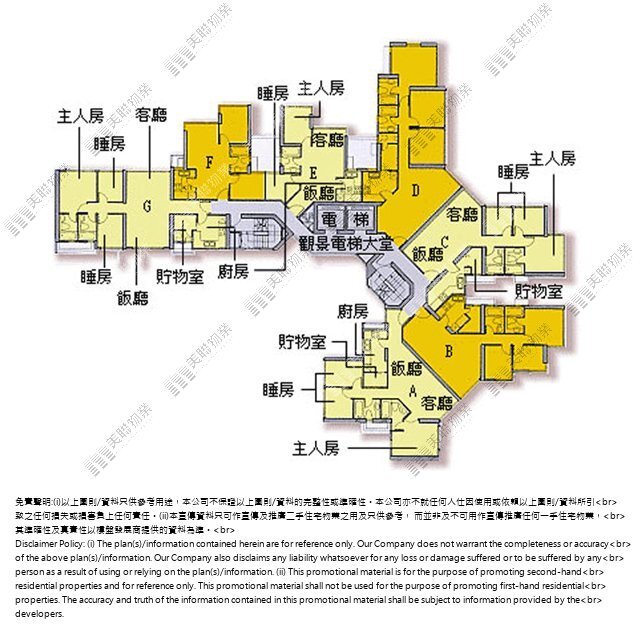 帝庭豪園平面圖