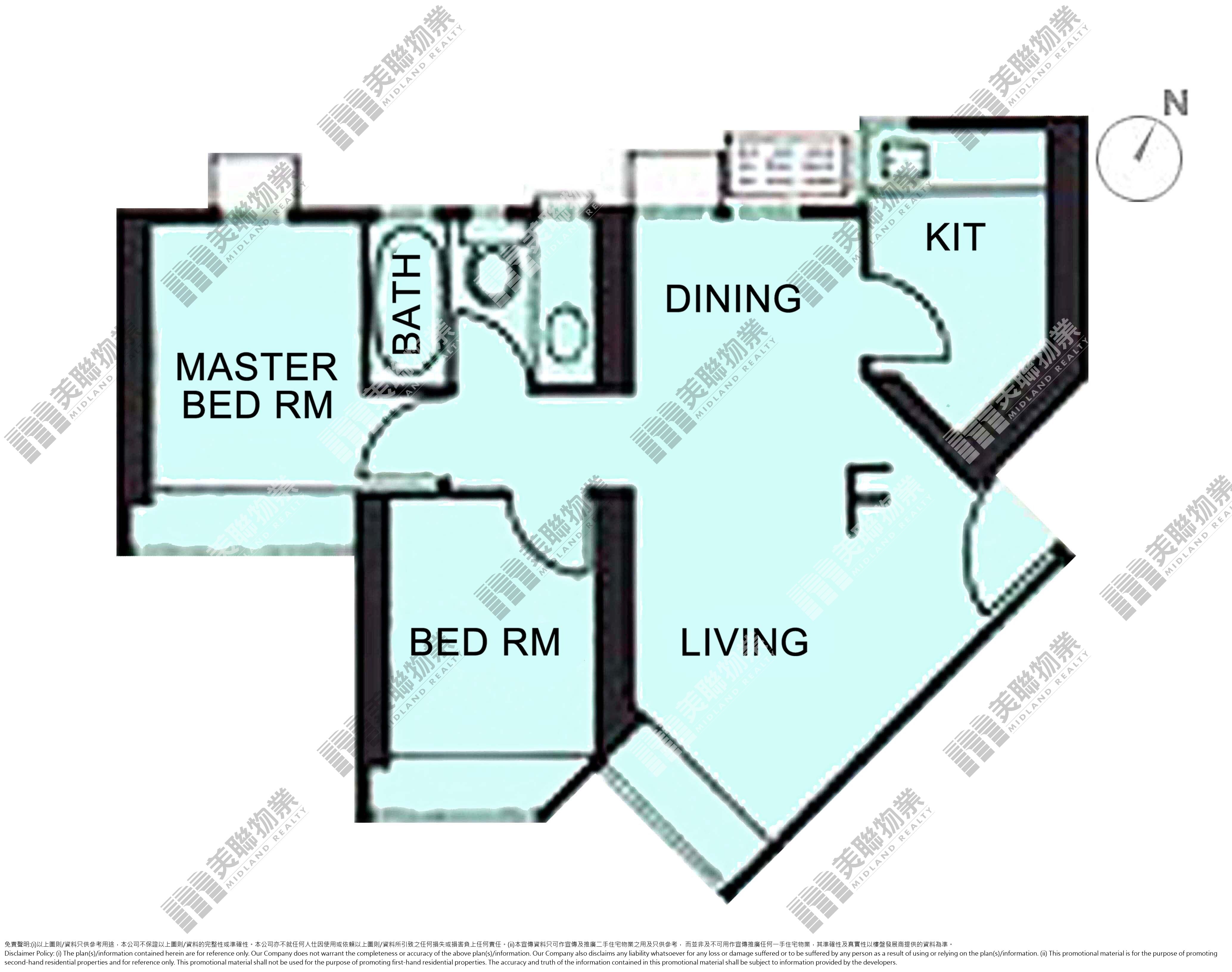 Kingswood Villas, Flat C, 34/f, Block 6, Sherwood Unit transaction records