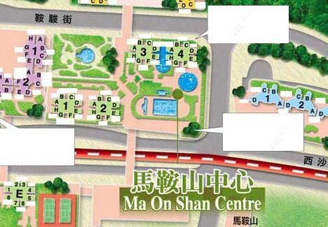 馬鞍山中心布局圖