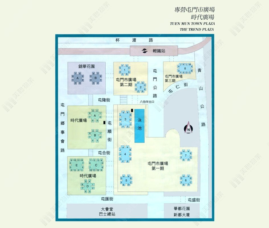屯門市廣場布局圖