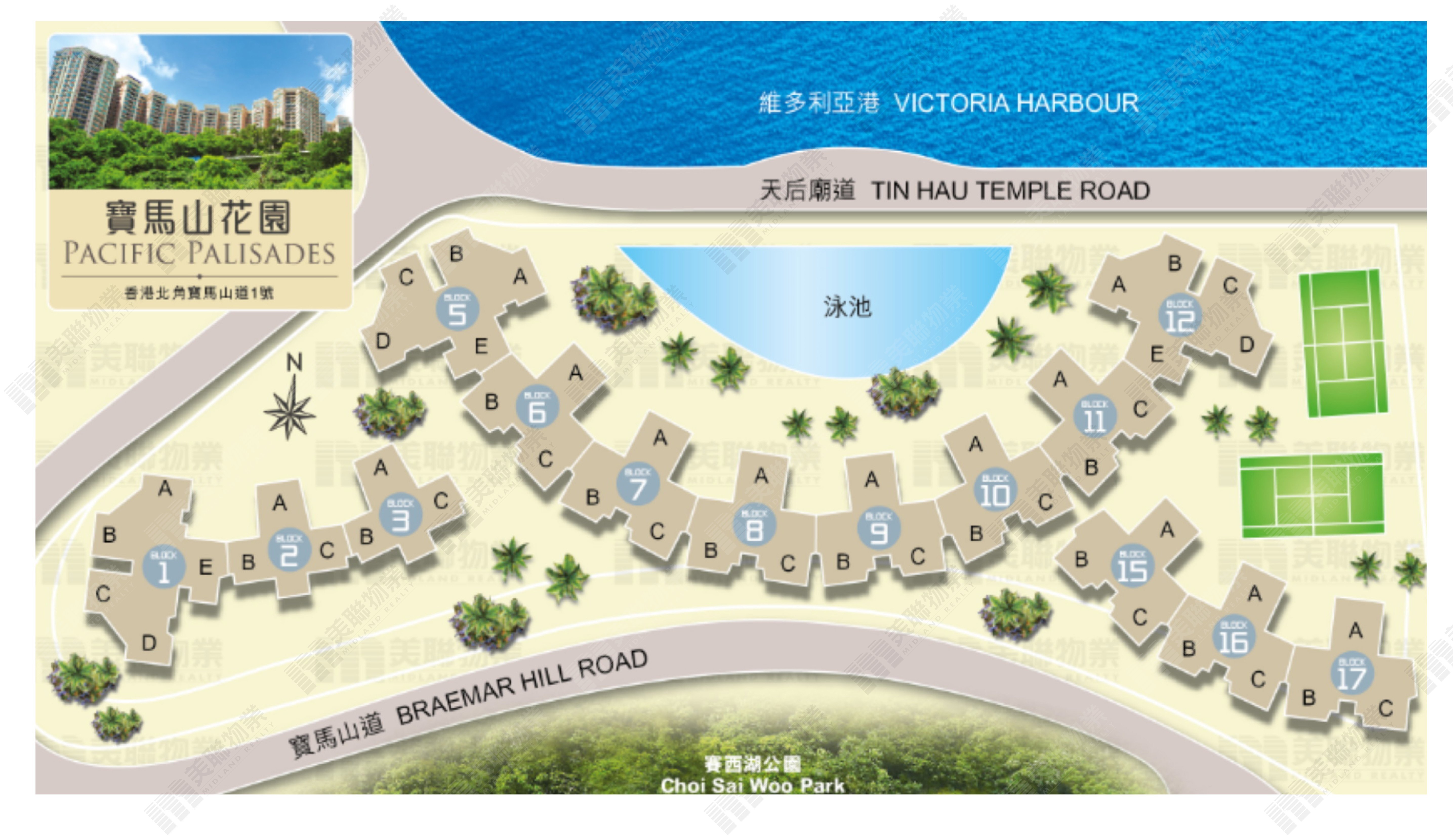寶馬山花園布局圖