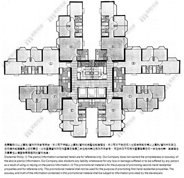 海濱花園平面圖