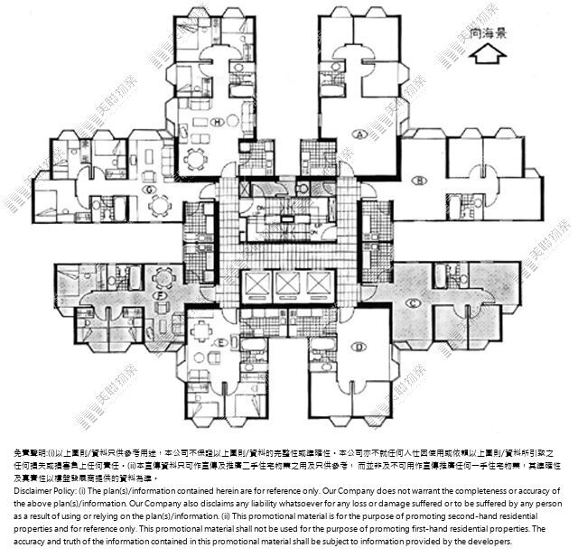 海濱花園平面圖