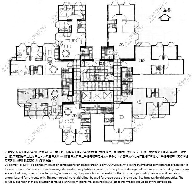 海濱花園平面圖