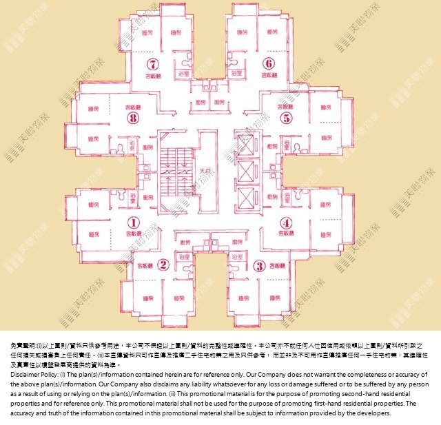 金獅花園平面圖