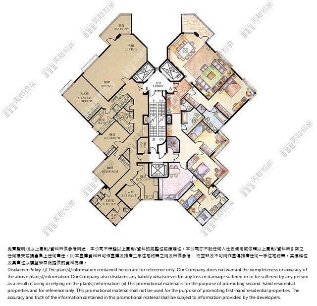 地利根德閣平面圖