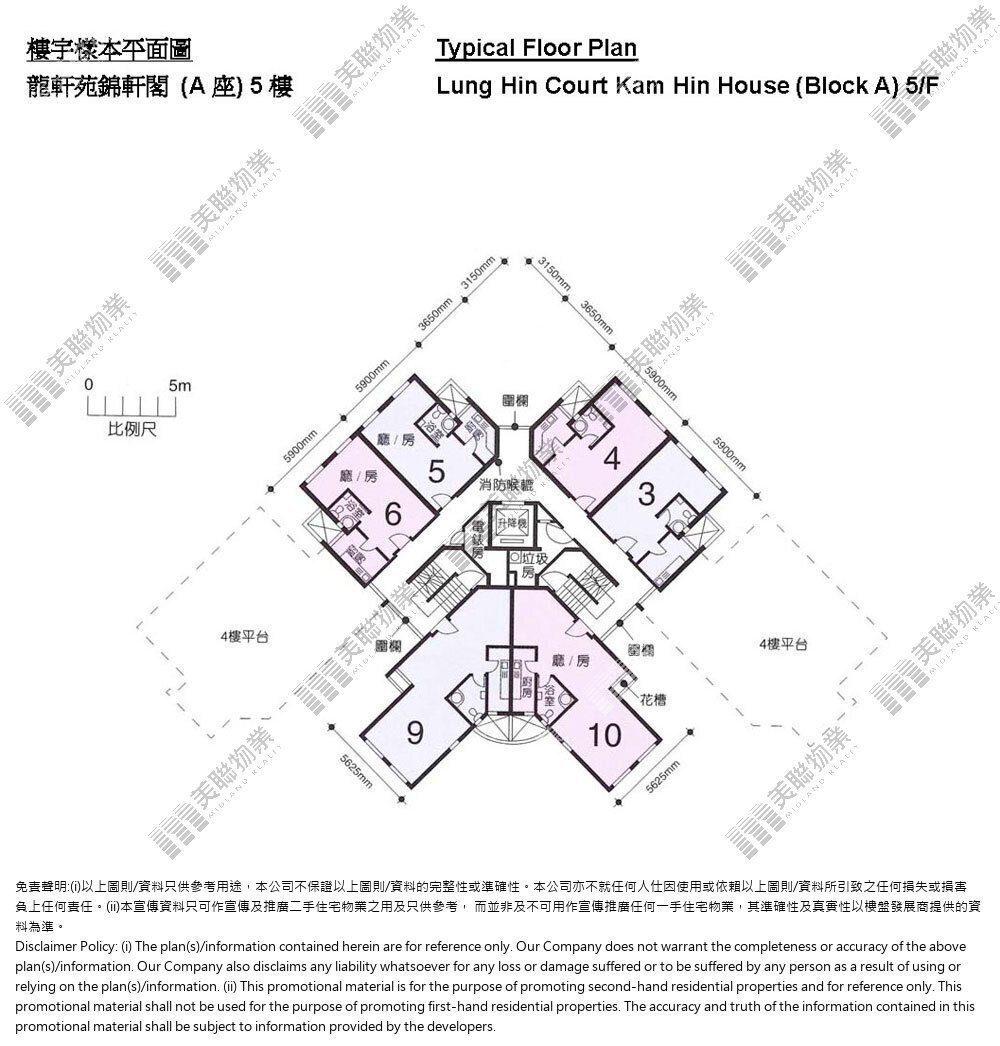 龍軒苑平面圖
