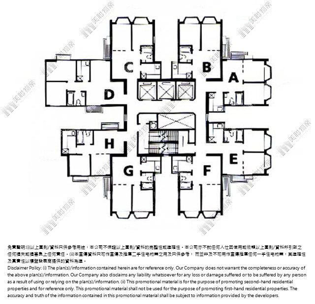 沙田中心平面圖