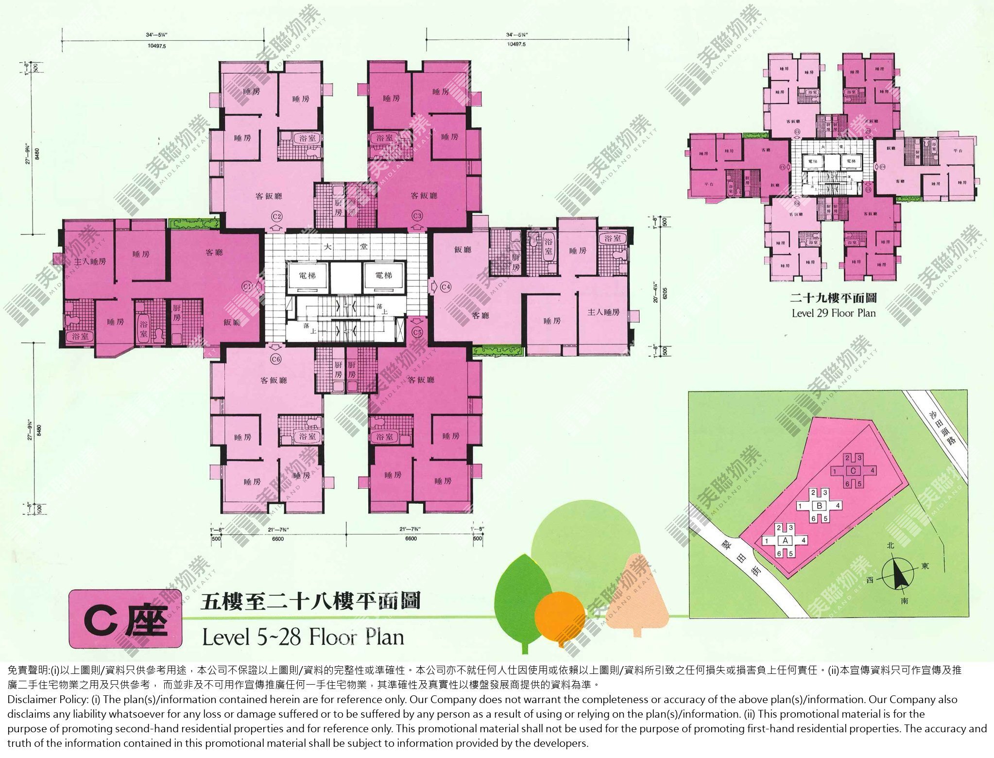 愉景花園平面圖
