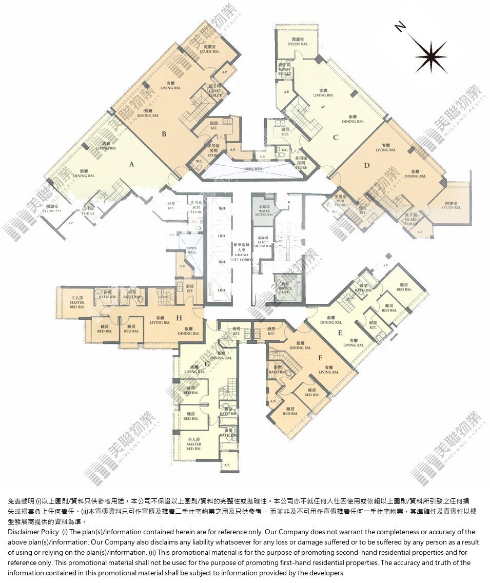 藍灣半島平面圖